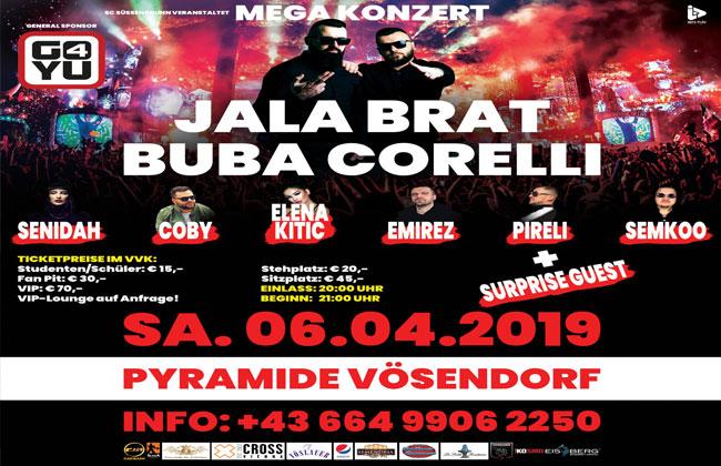 Jala Brat i Buba Corelli spremaju spektakl u Beču s mnogobrojnim gostima: Emirez i Pireli, Coby i Senidah...