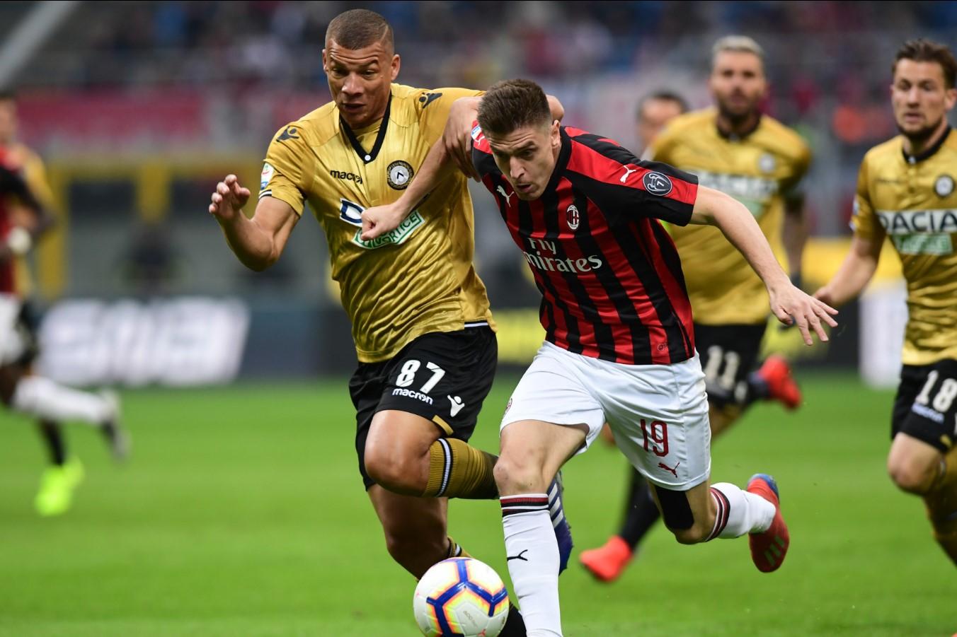 Milan i Udineze podijelili bodove