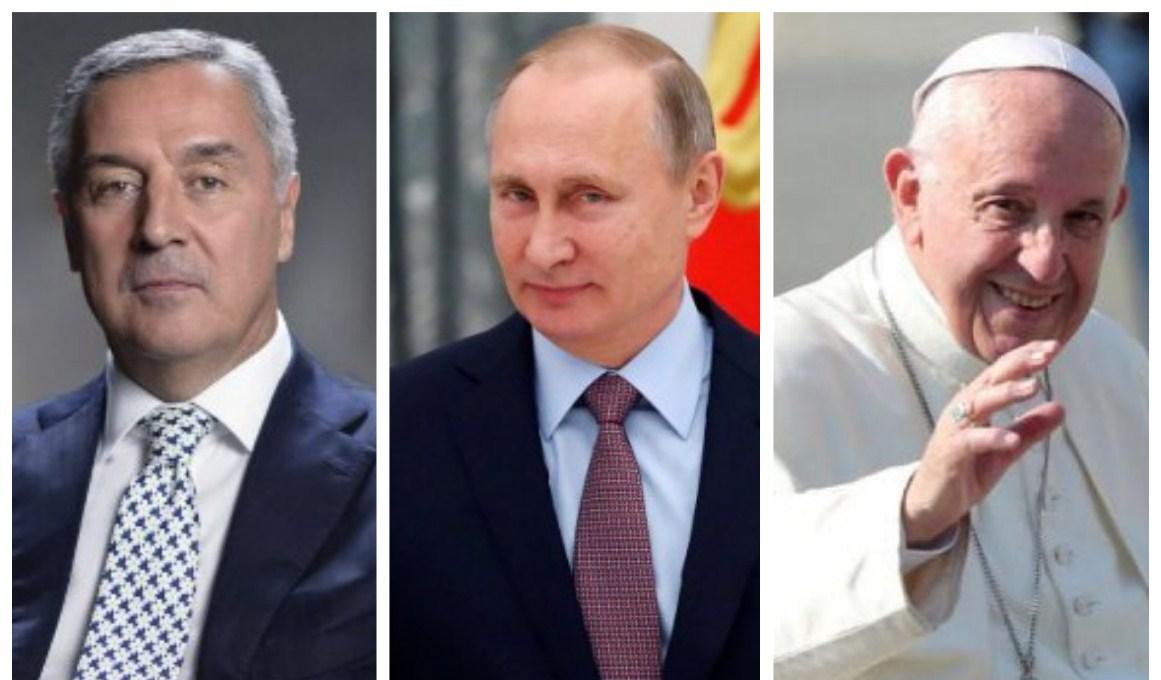 Đukanović, Putin i Papa Franjo - Avaz