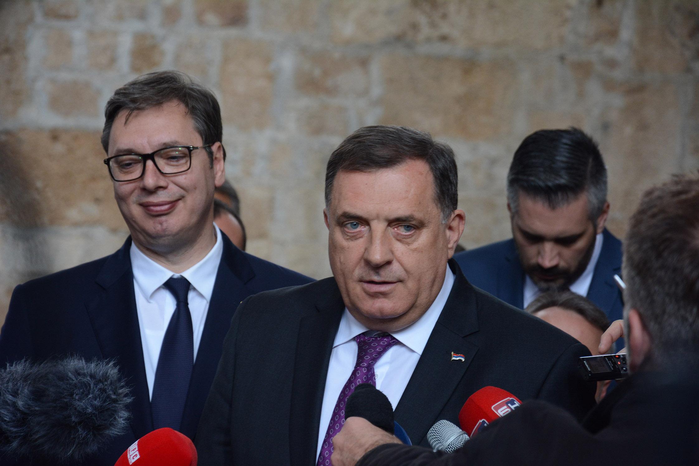 Dodik i Vučić tokom jednog od prethodnih susreta - Avaz