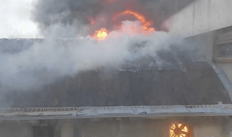 Požar u skladištu ''Slobodne Dalmacije'' - Avaz