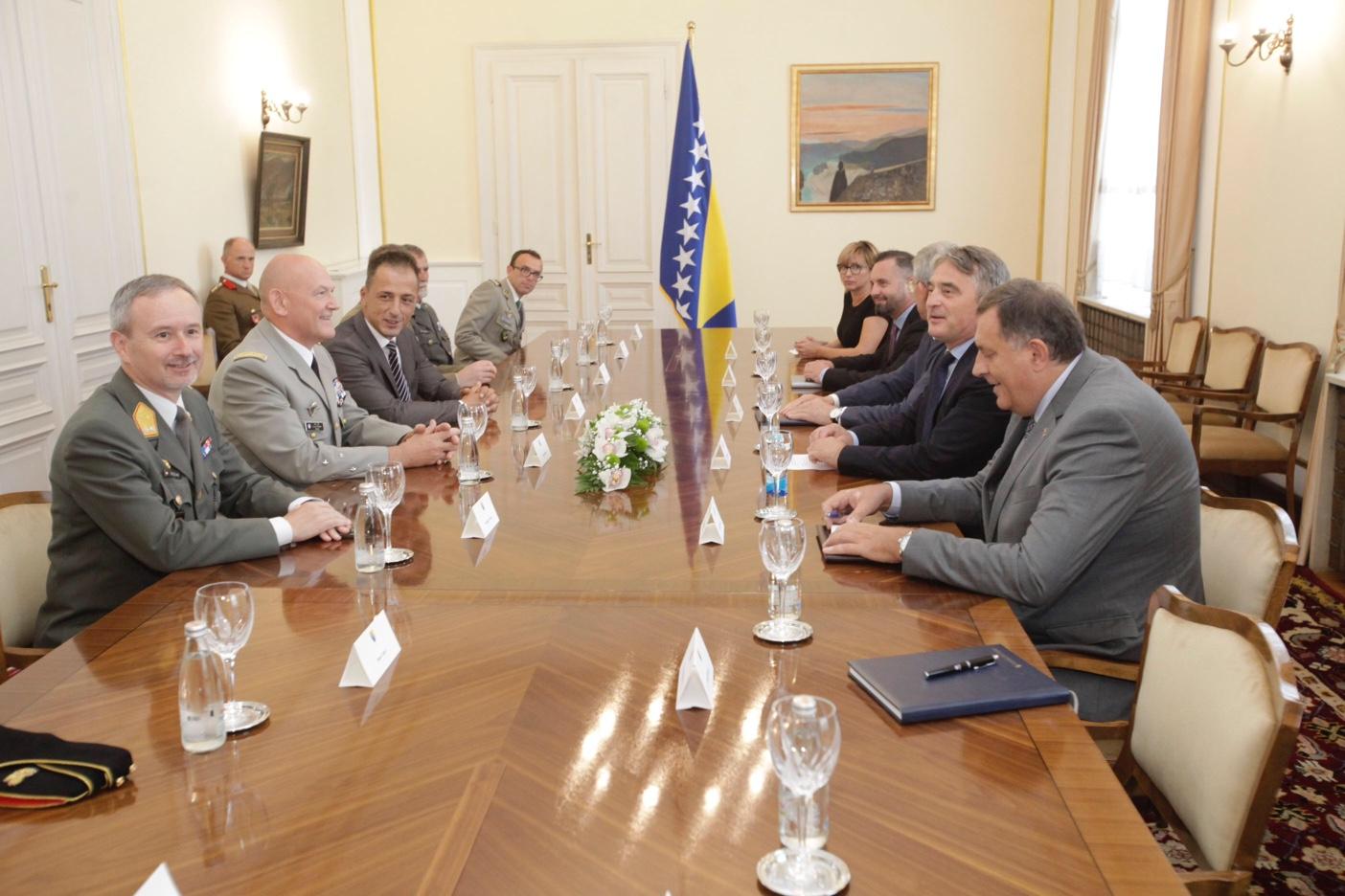 General-pukovnik Olivije Ritiman sastao se s članovima Predsjedništva BiH