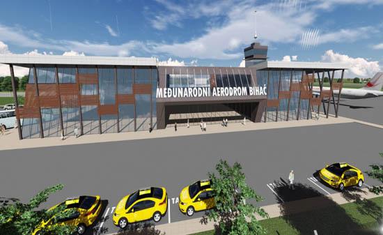 Planirani izgled aerodroma Bihać - Avaz