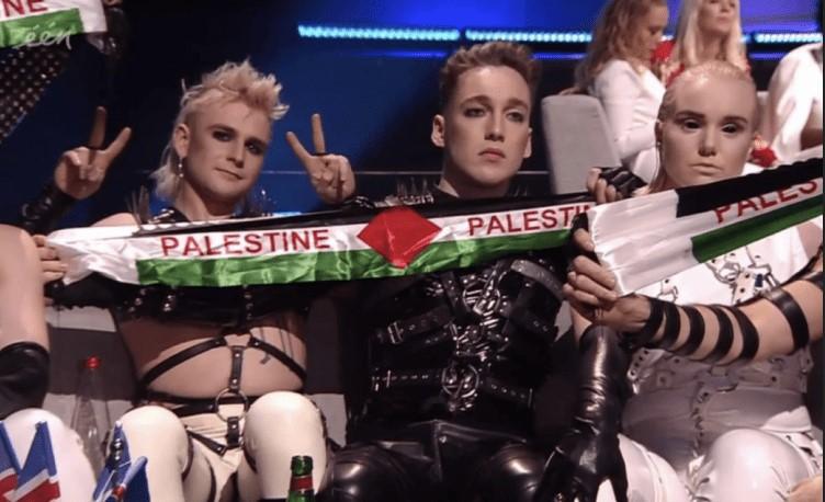 "Hatari": Pokazali palestinsku zastavu - Avaz
