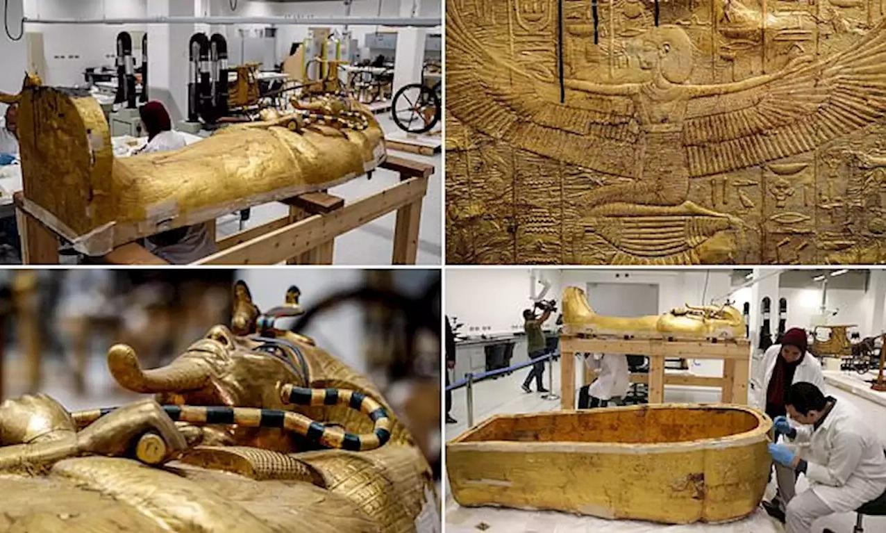 Sarkofag je prenesen u laboratorij muzeja u Gizi - Avaz