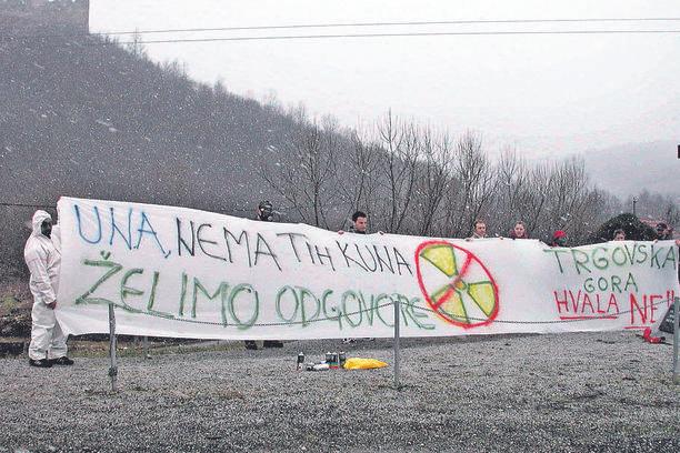 Ružnić i Drljača pozvali na nove proteste zbog odlagališta nuklearnog otpada