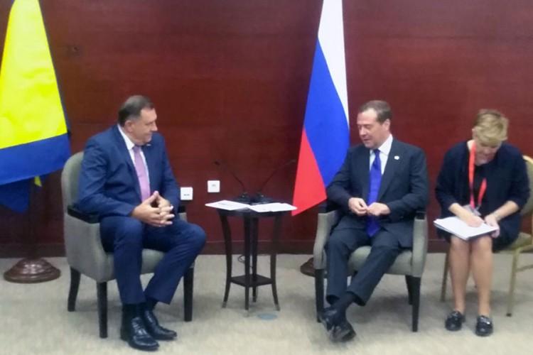 Dodik sa Medvedevim: Republika Srpska i Rusija imaju razvijene odnose
