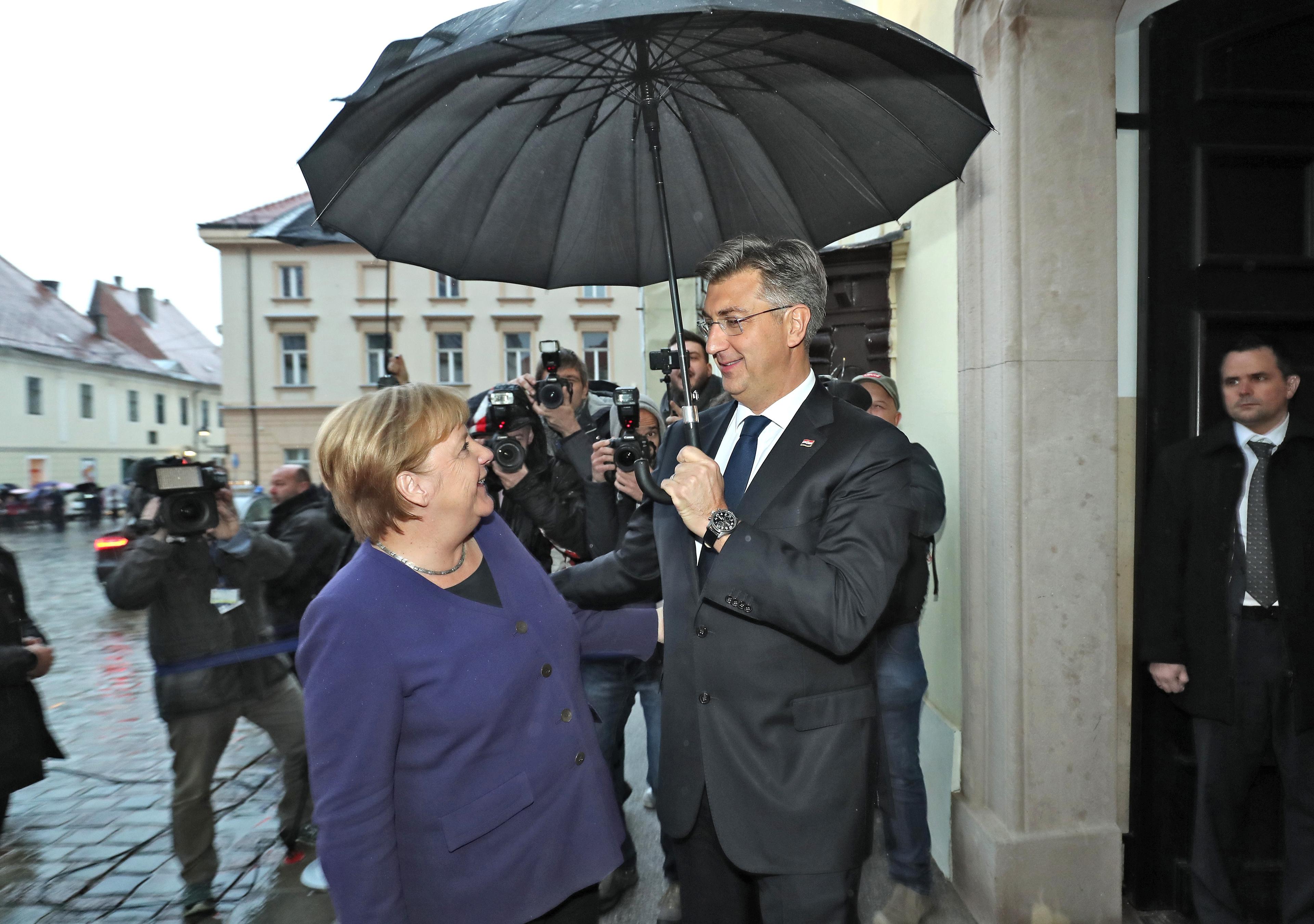 Merkel i Plenković: Susret u Zagrebu - Avaz