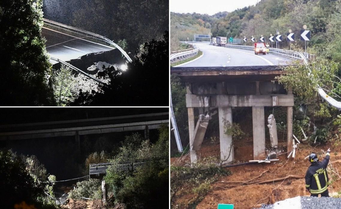 Veliko klizište srušilo vijadukt na autoputu nedaleko od Savone