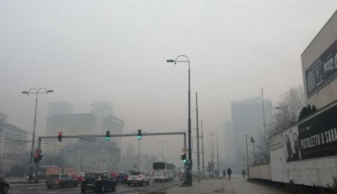 Nezdrav zrak jutros u centru Sarajeva