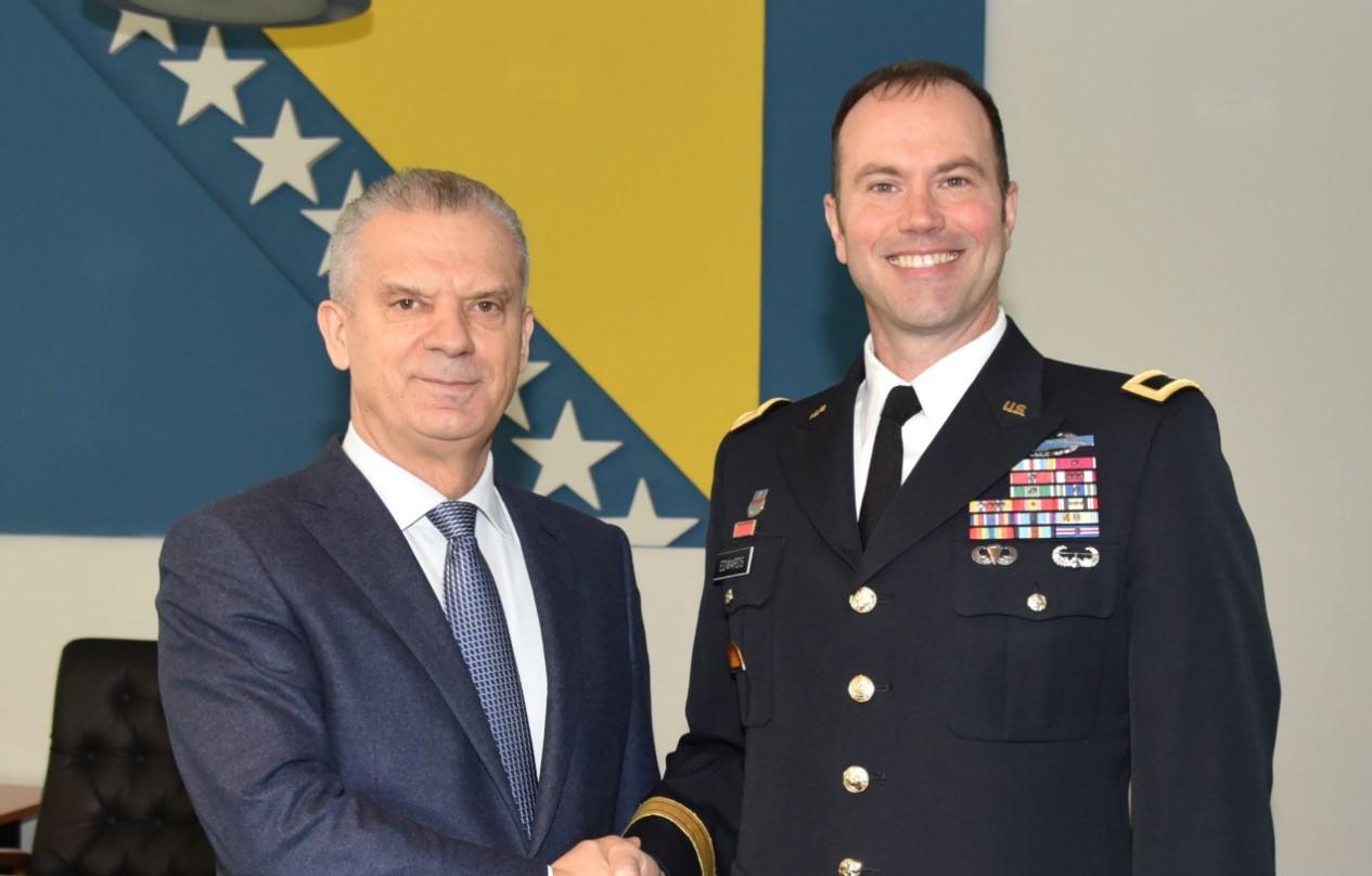 Radončić razgovarao s komandantom NATO štaba u Sarajevu Vilijamom Edvardsom