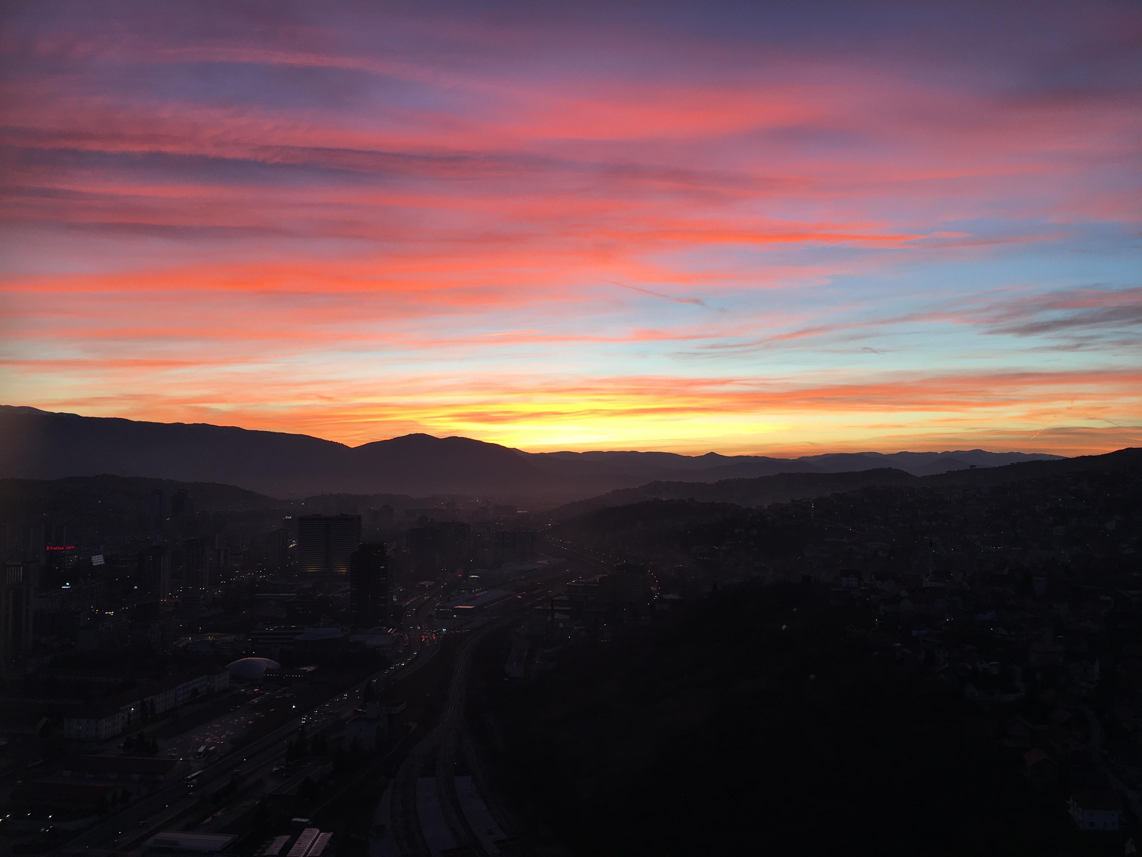 Prelijep zalazak sunca u Sarajevu - Avaz