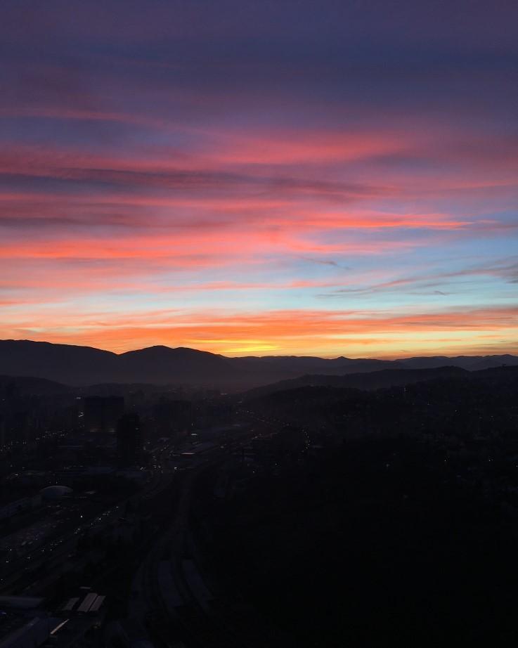 Prelijep zalazak sunca u Sarajevu - Avaz