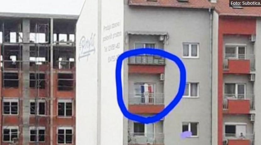 Subotica: Postavio zastavu Hrvatske na balkonu, pa pustio Thompsona