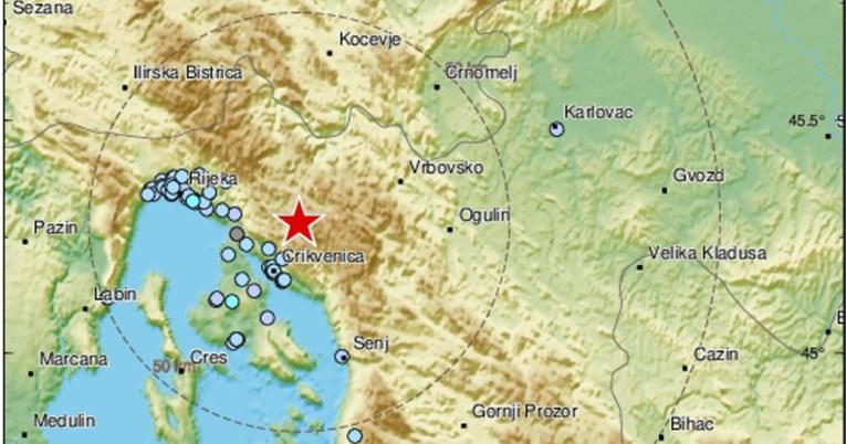 Novi potres jačine 3,8 po Rihteru u Hrvatskoj