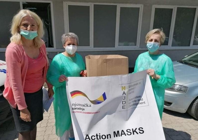 Uz pomoć udruženja “Hajde” i njemačke ambasade, 2.500 maski isporučeno bolnici u Goraždu