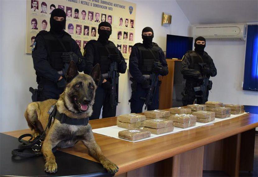 Službeni pas nanjušio kokain vrijedan više od 2 miliona eura