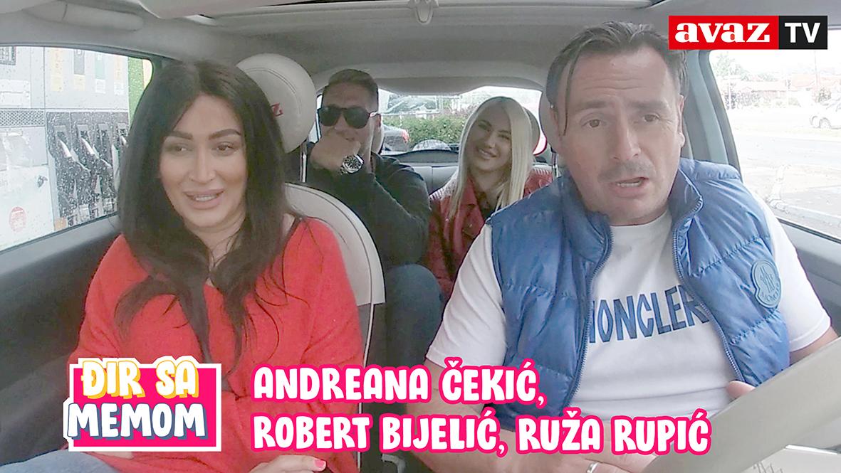 Gosti večerašnjeg izdanja ekskluzivnog serijala "Đir sa Memom" Andreana Čekić, Robert Bijedić i Ruža Rušić - Avaz