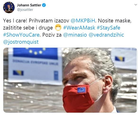 Satler izazvao ambasadora Italije u BiH Nikolu Minasija - Avaz