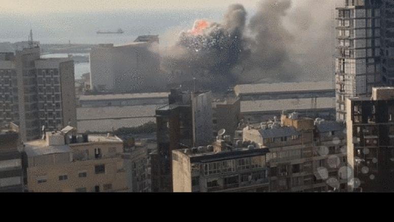 Novi zastrašujući snimak iz Bejruta, u sekundi je sve uništeno