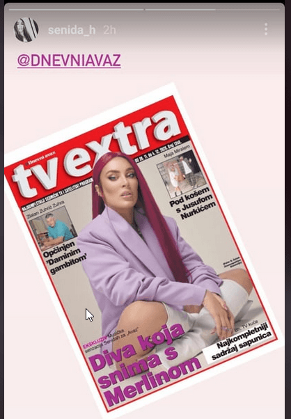 Senidah na svom Instagramu objavila naslovnicu "TV Extre"
