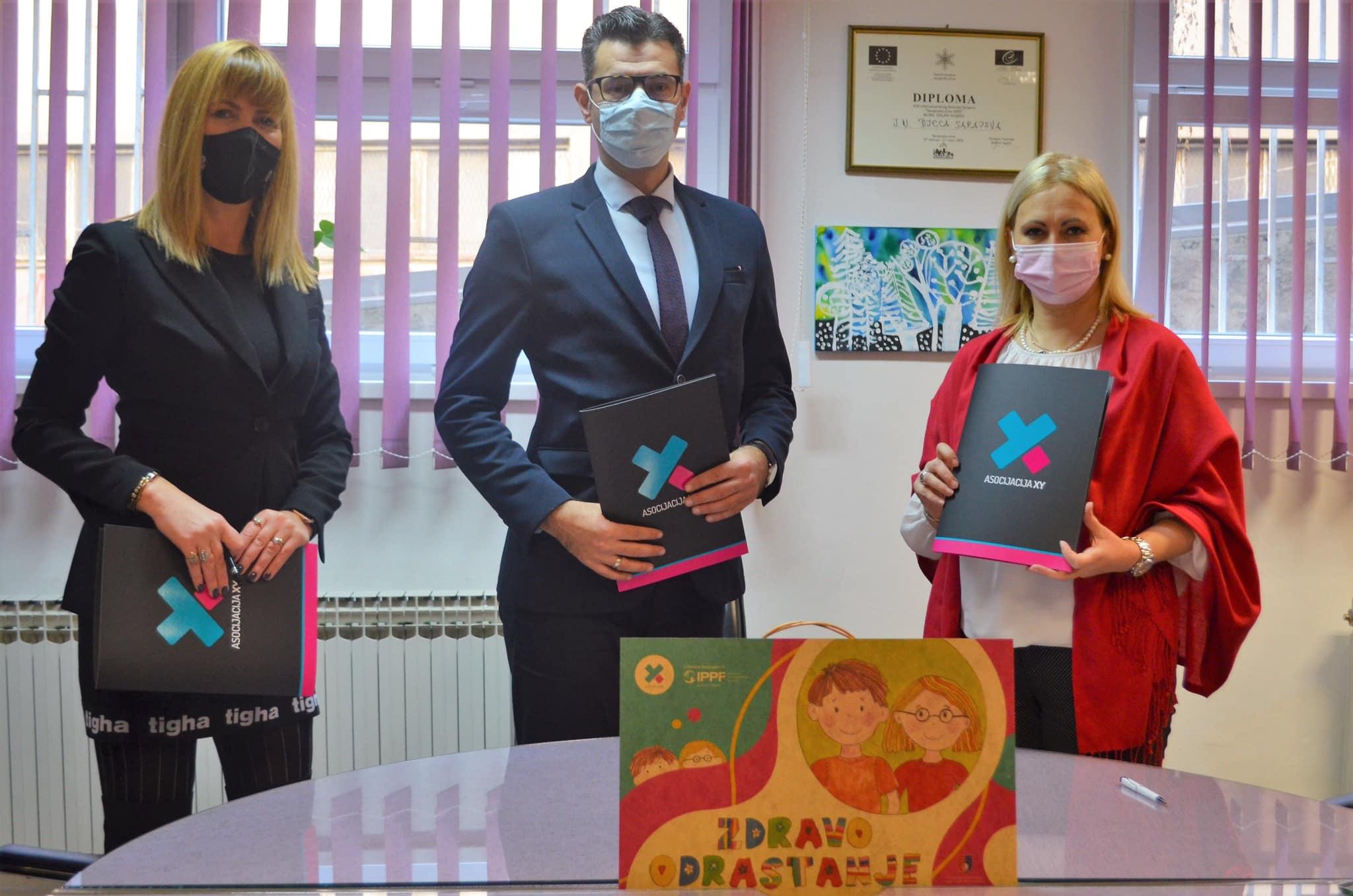 Saradnja Ministarstva za obrazovanje, "Djece Sarajeva” i Asocijacije XY: U fokusu briga za mentalno i fizičko zdravlje djece