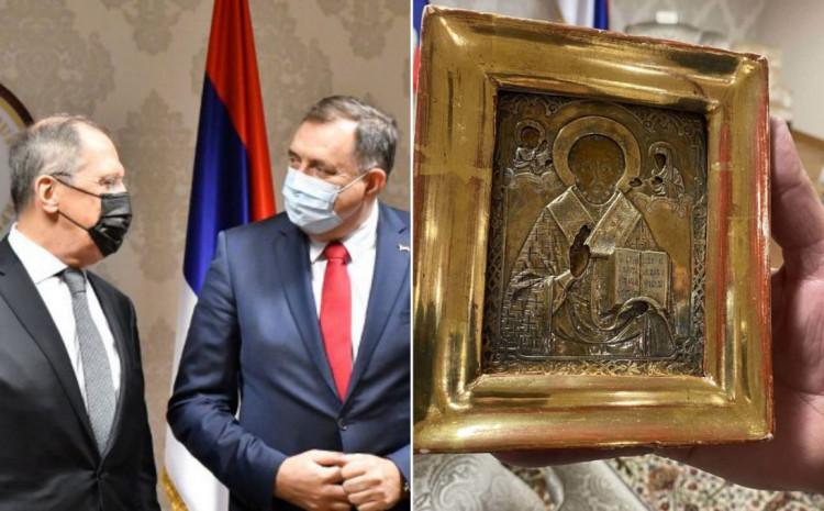 Dodik poklonio Lavrovu spornu ikonu - Avaz