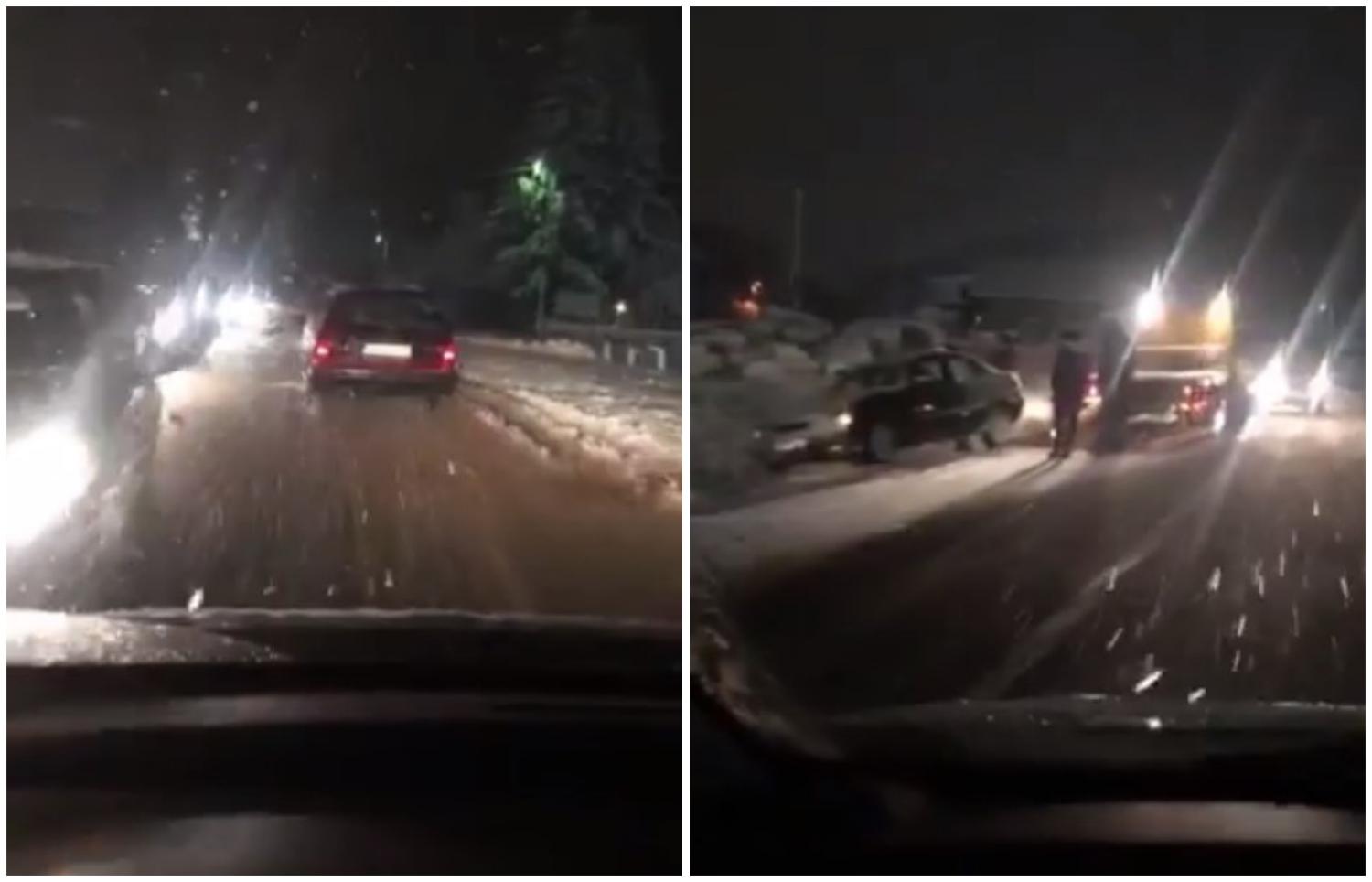 Povrijeđena jedna osoba u sudaru između Tarčina i Konjica, ceste širom BiH pod snijegom