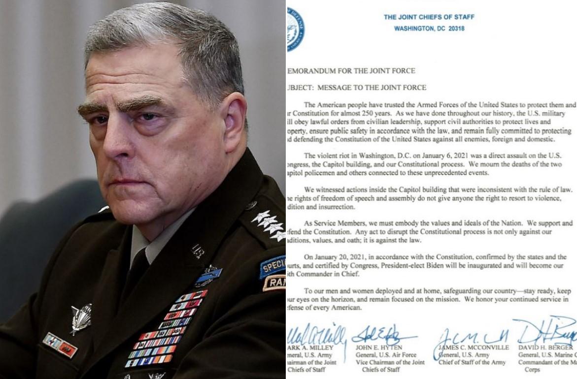 Uključila se i vojska: Američki generali osudili napad na Kongres i odbacuju ekstremizam
