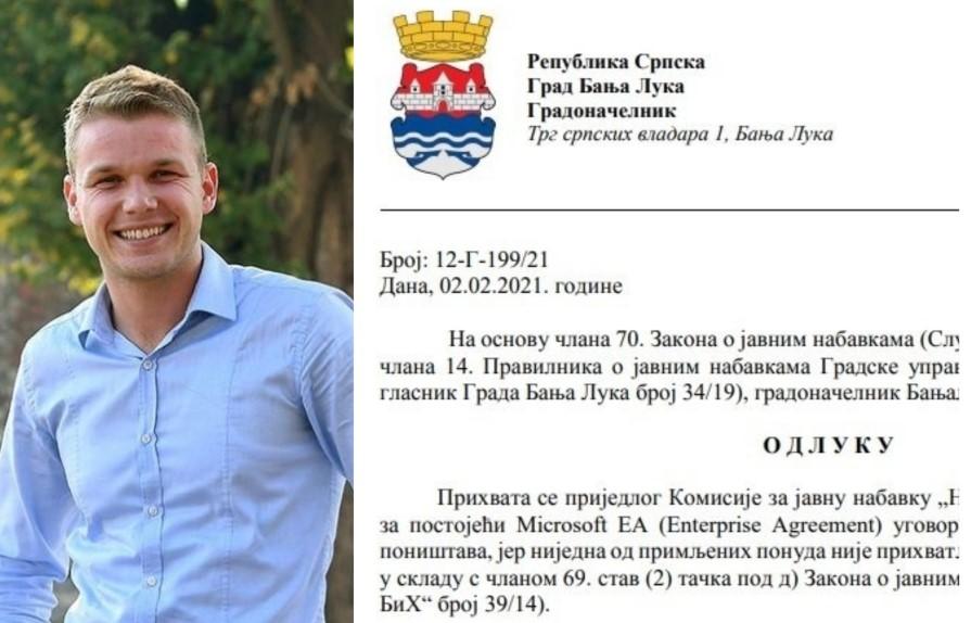 Stanivuković poništio tender: "Prointer” ostao bez pola miliona KM