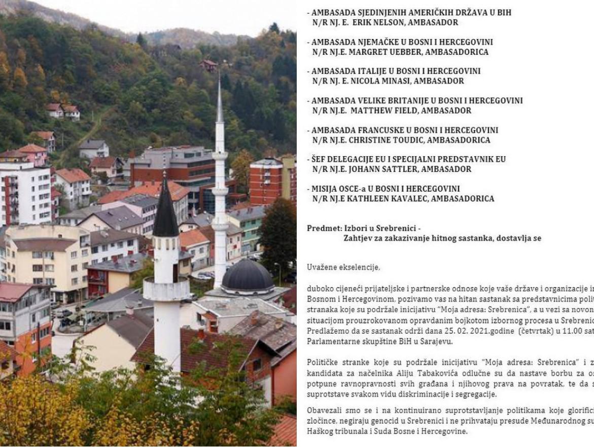 Probosanske stranke traže hitan sastanak sa ambasadorima zbog Srebrenice - Avaz