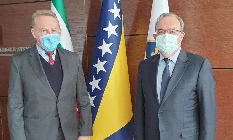 Izetbegović receives Ambassador Koç in a farewell visit