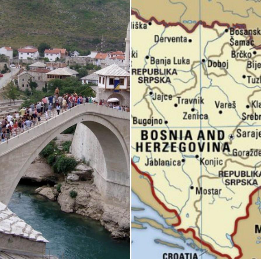 Mostar i karta BiH - Avaz