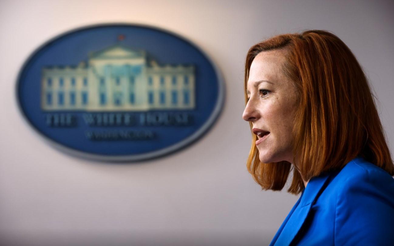 White House Press Secretary Jen Psaki holds the daily press briefing at the White House in Washington, U.S. March 24, 2021. - Avaz