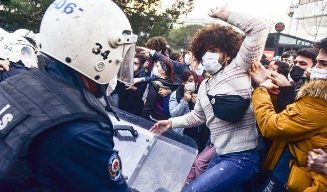 Jail terms up to 3 years sought by Turkish prosecutors for 97 people who joined student protests against President Recep Tayyip Erdogan's appointment of party loyalist as top university’s rector - Avaz