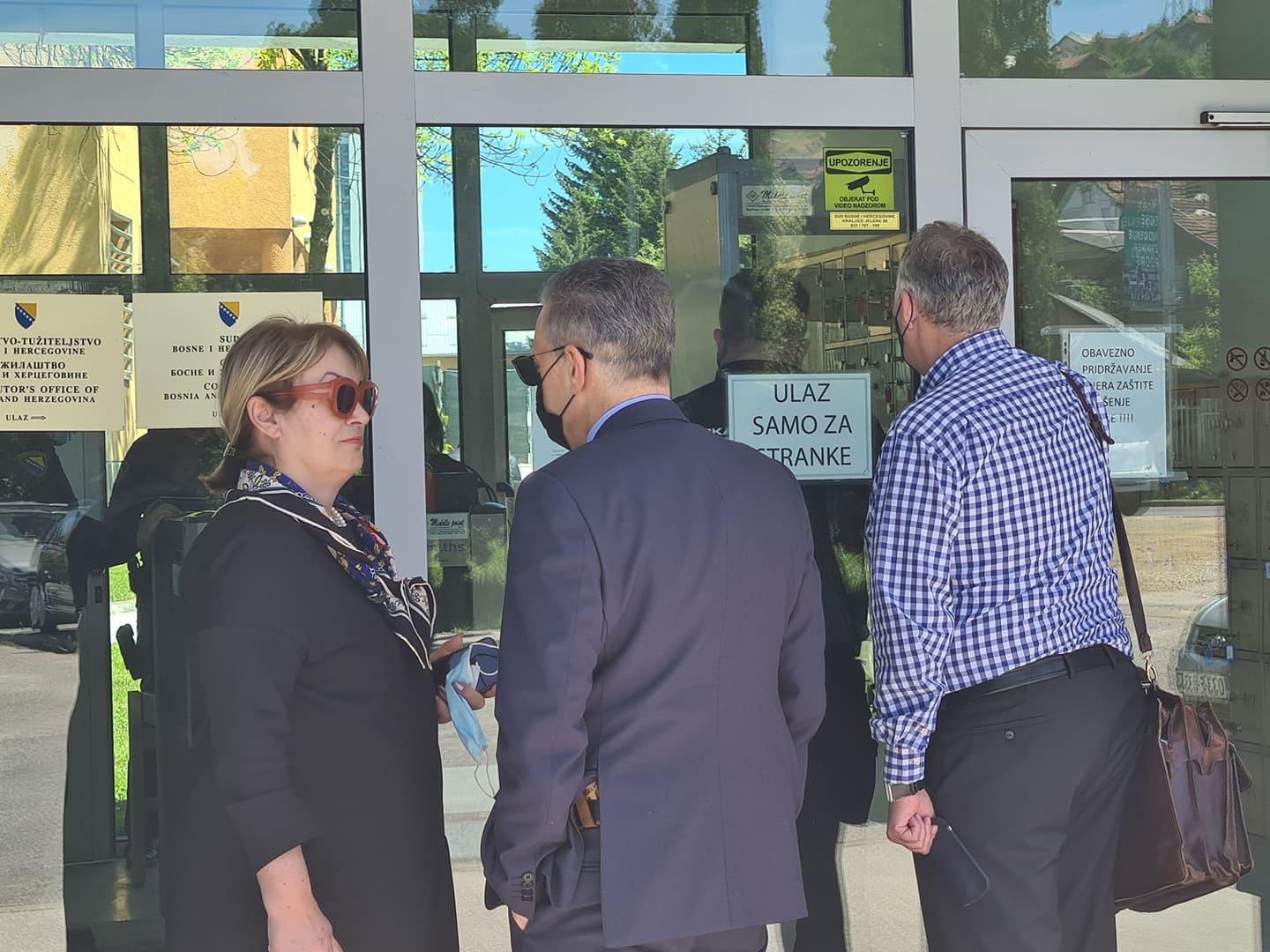 ISA Director Osman Mehmedagić arrived at the Court of B&H