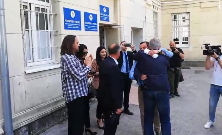 Watch a video of Nebojša Vukanović's leaving the police station: Crime will not be above me in this city, I swear to God!