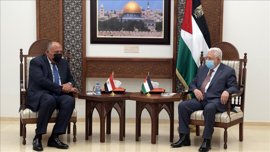 Palestinian president meets Egypt foreign minister in Ramallah