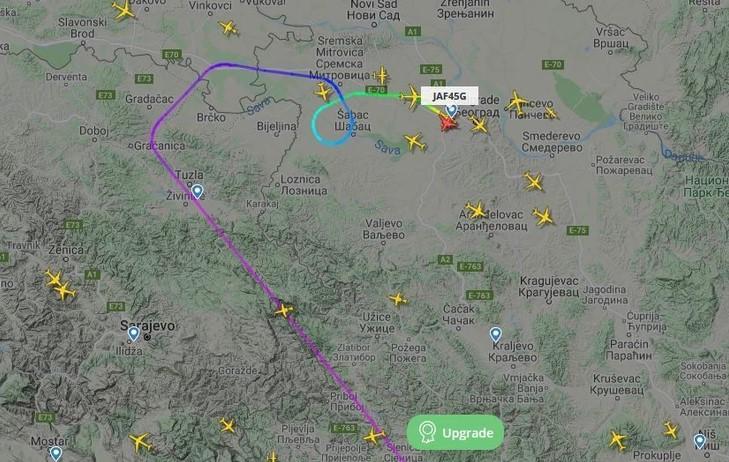Letjelica sa 80 putnika je napravila krug iznad Šapca - Avaz