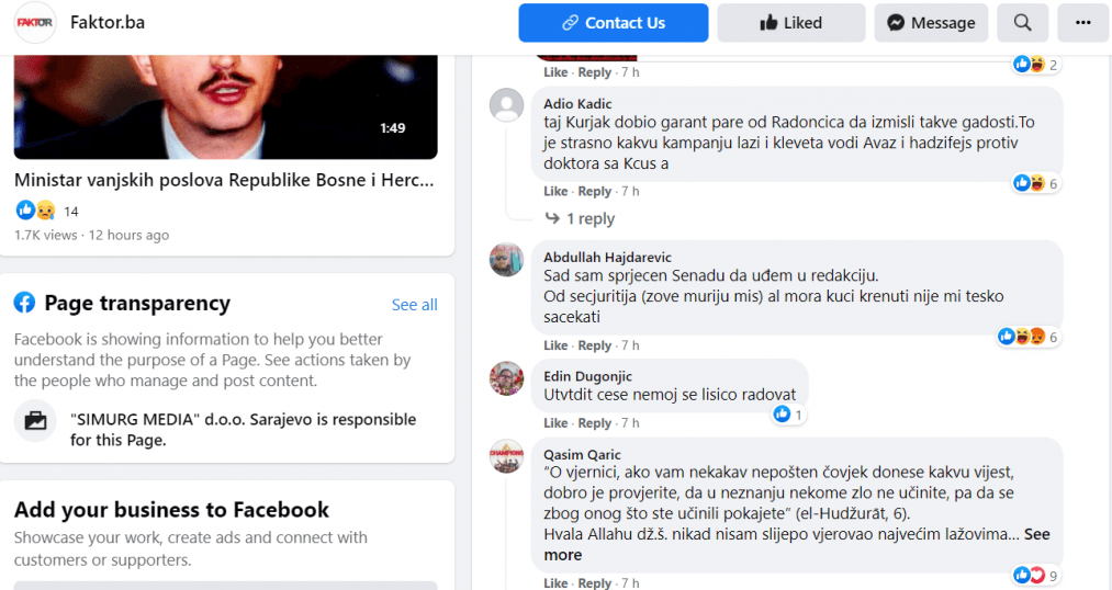 Komentar Hajdarevića na Faktoru - Avaz