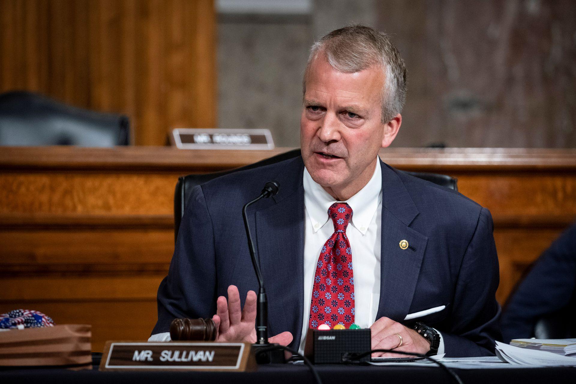 Senator Dan Sullivan (R-AK) speaks during a Senate Armed Services hearing on Capitol Hill in Washington, DC, U.S. May 7, 2020. - Avaz