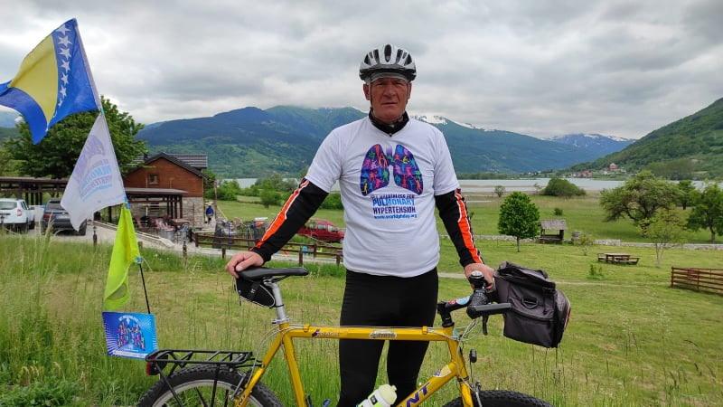 Ismet Škulj biciklom od BiH do Albanije u znak podrške plućnim bolesnicima