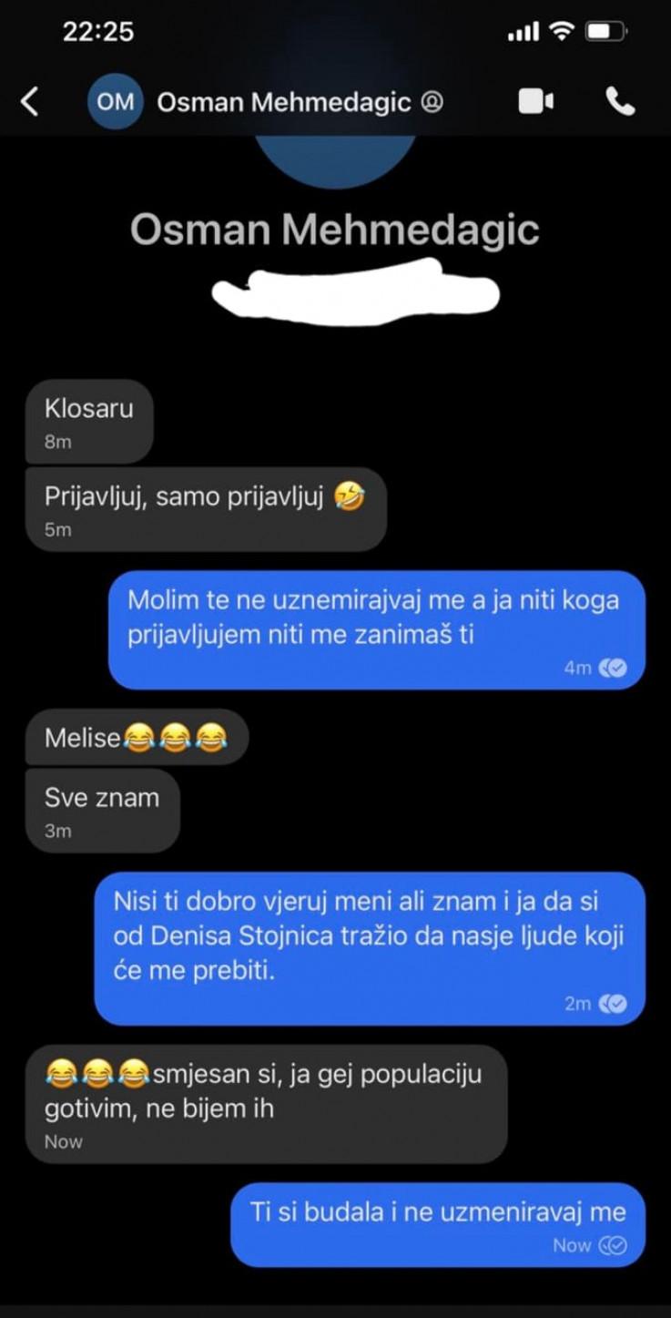 Messages that Mehmdagić sent to Ajanović - Avaz