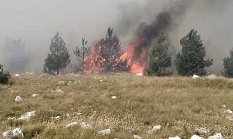 Na Kupresu i dalje aktivna dva velika požara