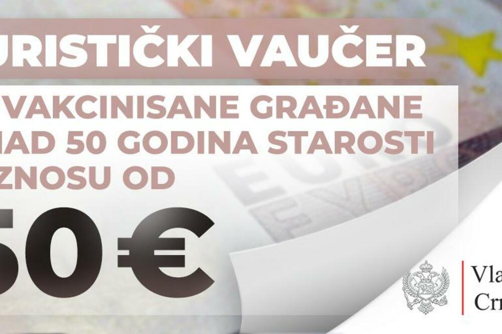 Za vakcinisane starije od 50 godina turistički vaučer od 50 eura