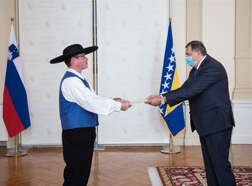 Novi slovenski ambasador u BiH predao akreditive Dodiku