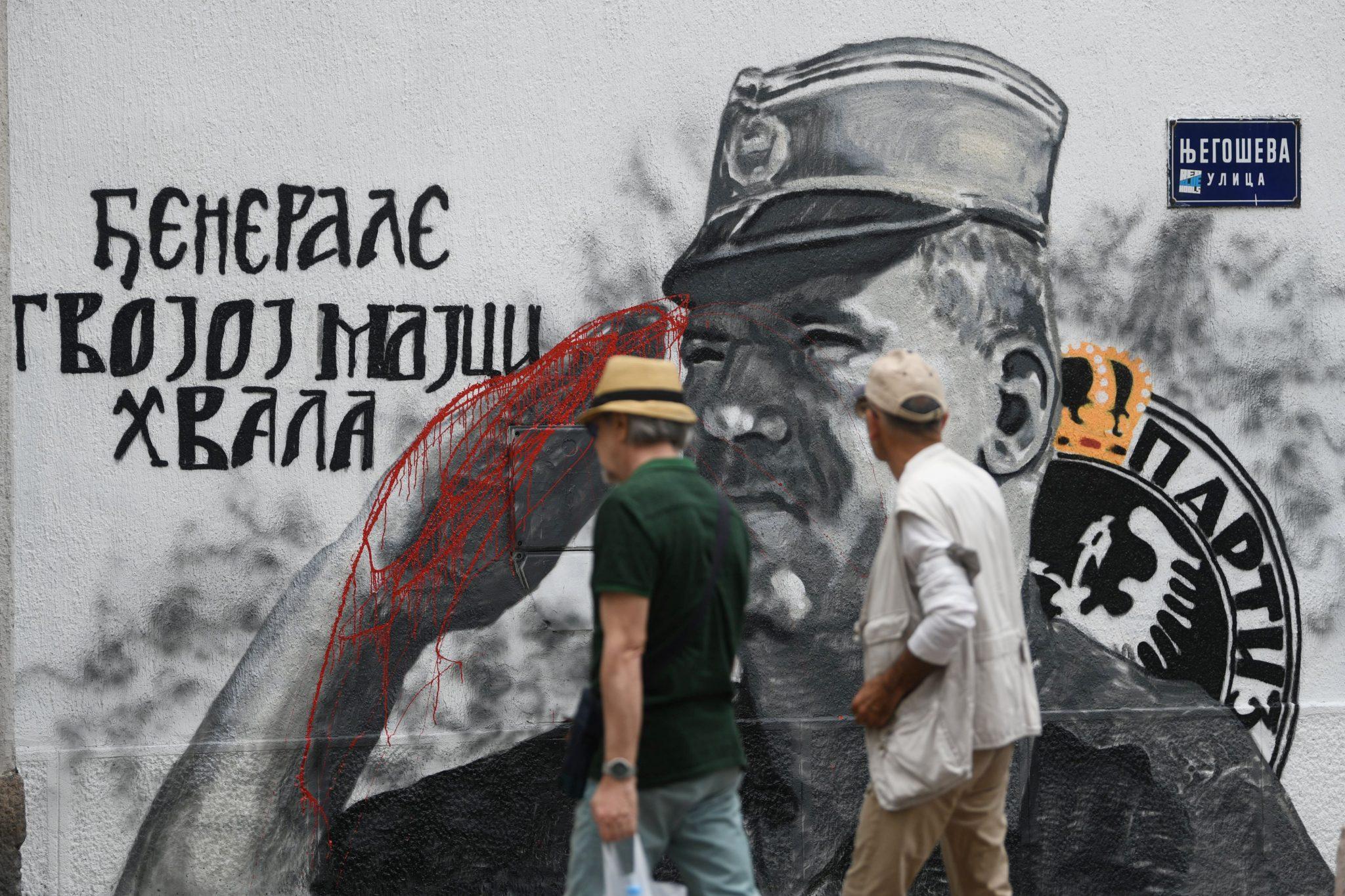 Mural sa likom Ratka Mladića - Avaz