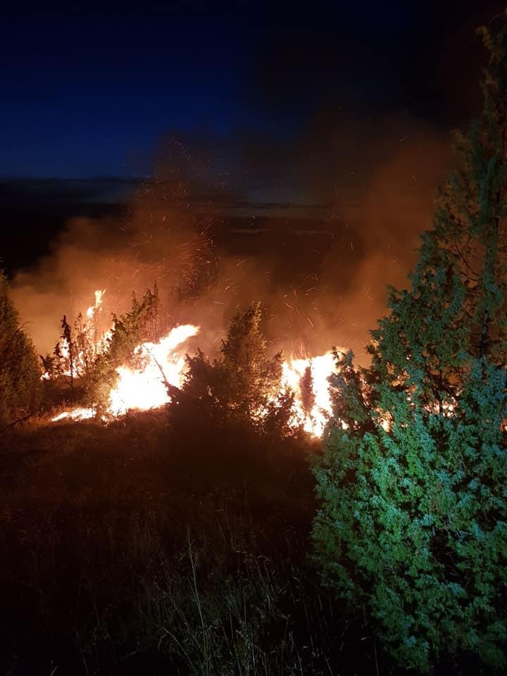 Tri požara bukte u šumi kod Konjica