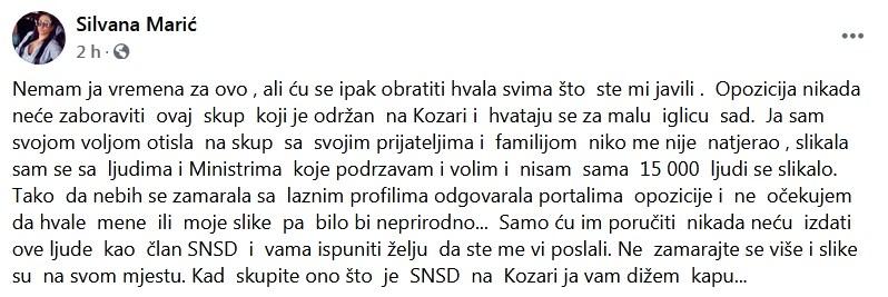 Status Silvane Marić - Avaz