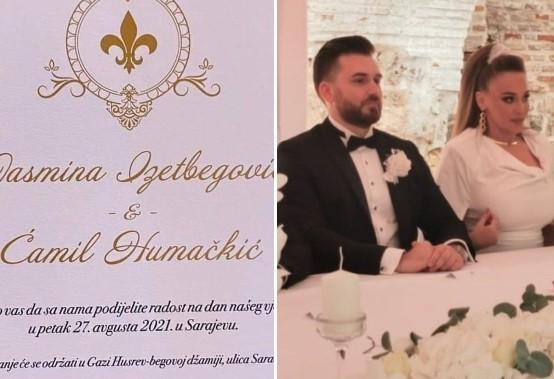 Kako je izgledala pozivnica za vjenčanje Jasmine Izetbegović i Ćamila Humačkića